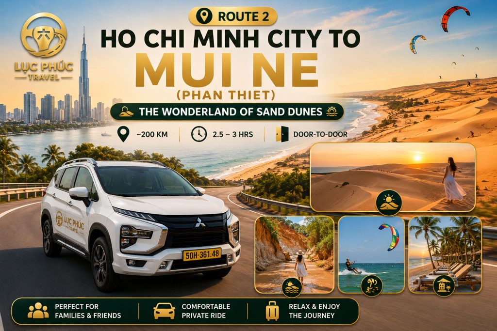 route 2 ho chi minh city to mui ne (phan thiet) — the wonderland of sand dunes